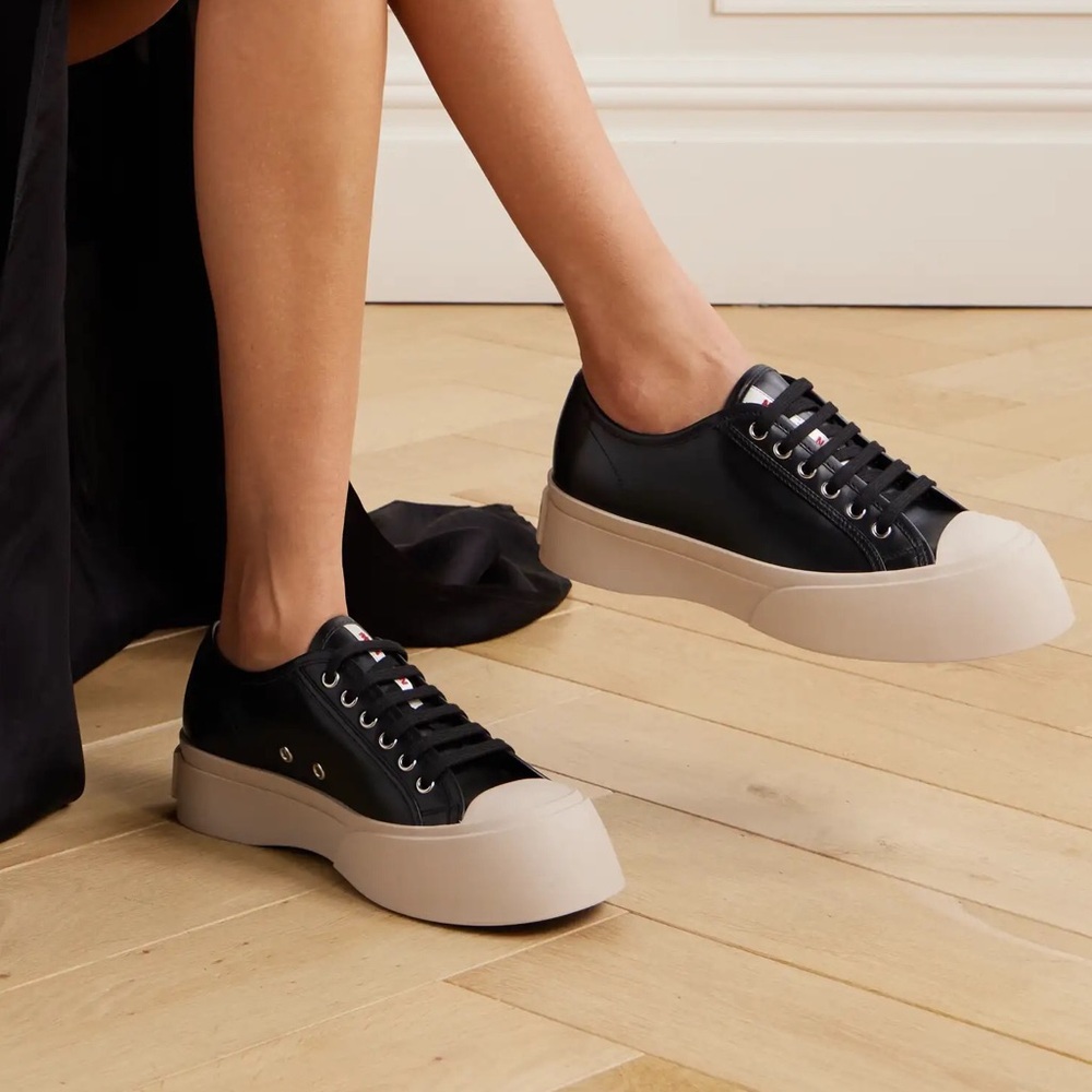 Marni Pablo Sneakers in Black Leather